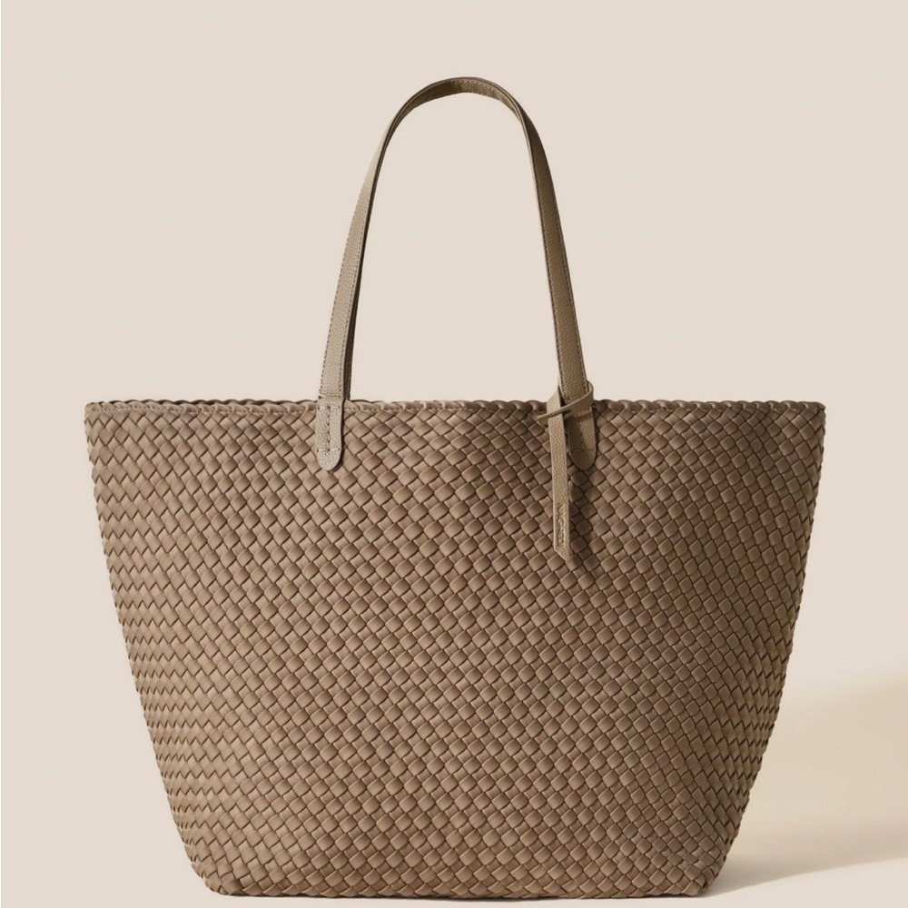 Naghedi Large Jetsetter Tote in Taupe